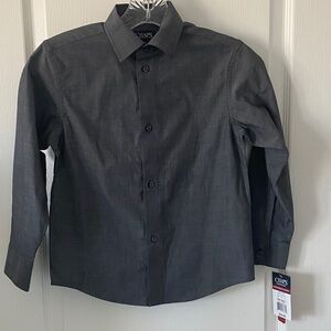 Chaps Boy's Charcoal Dress Shirt